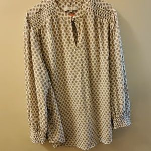 Loft blouse with button details